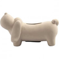Spardose, Hund, H 6,5 cm, L 13,5 cm, 8Stck. [HOB-50513]