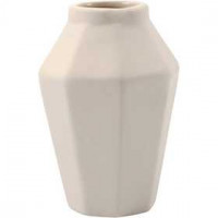 Vase, H 10 cm, Weiß, 6Stck. [HOB-50553]