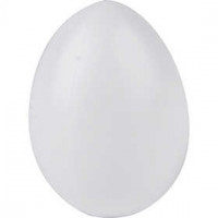 Eier, H 4 cm, Lochgröße 2 mm, 20 Stck., Weiß [HOB-510301]