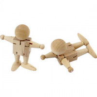 Elastische Figur, H 8 cm, China berry, 5Stck. [HOB-512911]