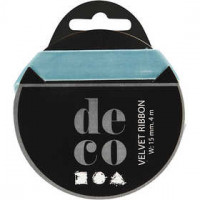 Samtband, B 15 mm, Hellblau, 4m [HOB-51313]