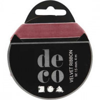 Samtband, B 15 mm, Dunkelrosa, 4m [HOB-51317]