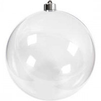 Deko-Kugel, D: 15,6 cm, Transparent, 1Stck [HOB-52119]