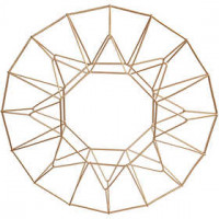 Anhänger aus Metall, Ring, D: 28 cm, Messing, 1Stck [HOB-52361]