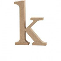 Buchstabe, k, H 12,7 cm, Stärke: 2 cm, MDF, 1Stck [HOB-56250]