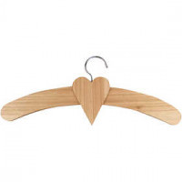 Holzkleiderbügel, B 5 cm, L 40 cm, China berry, 1Stck [HOB-575860]