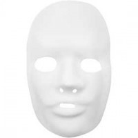 Kunststoff-Vollmaske, H 24 cm, B 15,5 cm, 1Stck [HOB-592420]