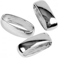 Ovale Ringe,  3,2 mm, B 10 mm, Sterlingsilber, 5Stck. [HOB-60847]
