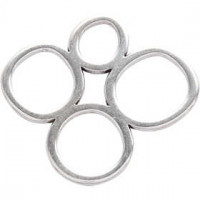 Schmuckanhänger,  40 mm, Versilbert, 1Stck [HOB-61166]