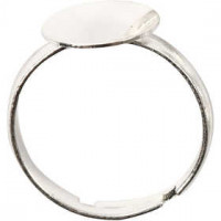 Fingerring, Versilbert, 3Stck. [HOB-613110]