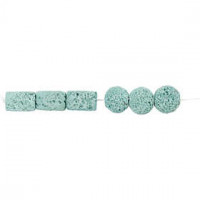 Harzperlen, Größe 24x38 + 31x22 mm, Lochgröße 2 mm, 7 sort., Mintgrün [HOB-63108]