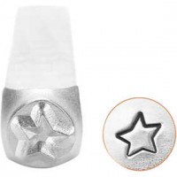 Prägestempel, Größe 3 mm, L 65 mm, Stern, 1Stck [HOB-67566]