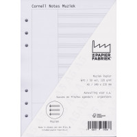 Kalender Füllung A5 Weiß Cornell Music, 6 Ringe (1 St.) [BOP-A5CW]