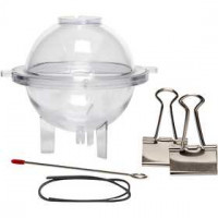 Kerzengießform, D: 80 mm, Dochtstärke 21 , Kugel, 1Stck [HOB-79230]