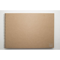 Skizzenbuch A3 Weiß Cover unbedruckt Kraft Braun (1 St.) [BOP-SCHBA3BR]