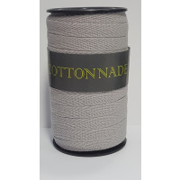 Kräuselband Cottonnade Silber 10mm x 20 meter (1 Rolle) [HV-CTN10SI]