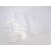 Polytragetaschen klar 40x40cm extra starke Griffe - PE 45 Mikron (100 Stück) [H1616CL4]