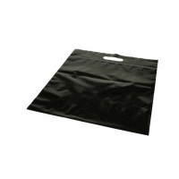 Polytragetaschen Schwarz 22,9x8,2x18,4cm 75 Mikron mit Druckverschluss (100 Stück) [ZH13BK5]