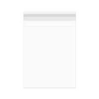Klappenbeutel 11x17cm Hochtransparent (100 Stück) [B46T]