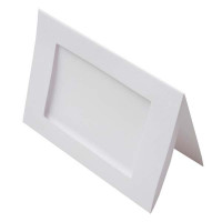 Glückwunschkarten Weiß mit 8x12 rechteckiger Schnitt - Außengröße für 10x12,5 Druck 240g 13x17,8cm (25 Stück) [PJ00111]