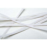 Verschluss-Streifen 10,2x0,4cm Weiß Papier (1.000 Stück) [TT4WH]