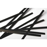 Verschluss-Streifen 15,2x0,4cm Papier Schwarz (1.000 Stück) [TT6BK]