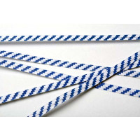 Verschluss-Streifen 15,2x0,4cm Papier Weiß/Blau gestreift (1.000 Stück) [TT6WBS]