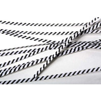 Verschluss-Streifen 15,2x0,4cm Papier Weiß/Schwarz gestreift (1.000 Stück) [TT6WKS]
