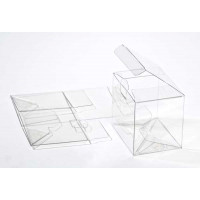 Klarsichtschachteln 9,5x6,7x7,6cm Kristallklar mit Automatikboden (25 Stück) [FPLB215]