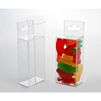 Klarsichtschachteln 3,8x2,5x7,6cm mit Aufhängemöglichkeit (25 Stück) [HFB218]