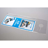 Polybeutel für Mailings mit Griffen 15,2x30,5cm 25 Mikron LDPE (100 Stück) [DK5]