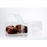 Klarsichtschachteln für Pralinen 7x3,7x7cm mit Einsatz (100 Stück) [CNDY227]