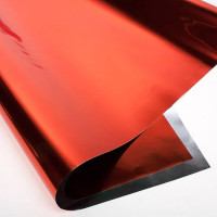 Geschenkfolien Rot metallisch 46x81cm (10 Stück) [FW1R]