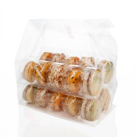 Plastikbeutel für 20 Macarons inkl. Einsatz (100 Stück) [MBG4]