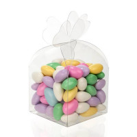 Klarsichtschachteln mit Kleespitze 7x7x6cm (25 Stück) [FS278]