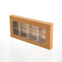 Pappschachteln für Süssigkeiten Set für 8 Stück 7x1,4x13,8cm (25 Stück) [CNDY273]