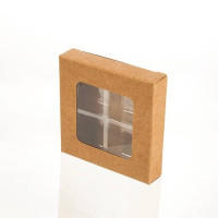 Pappschachteln für Süssigkeiten Set für 4 Stück 7x1,4x6,8cm (25 Stück) [CNDY277]