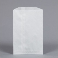 Papierbeutel Weiß 15x20cm Weiß Kraft 40grs (100 Stück) [PAGK1520]