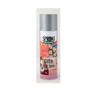 Sprühfarbe Silber Glitzer 300 ml für Bastler und Floristen (1 Dose) [HV-SG300SI]