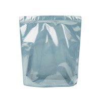 Standbodenbeutel Transparent/Matt Schwarz 37,5x12,7x42,5cm (50 Stück) [ZBGB9]