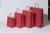 Papiertragetaschen Rot 26+12x35cm Kraft 90 Gramm (50 Stück) [PAM2635R]