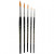 Gold Line Pinsel, Sortiment, Nr. 1-18 , B 2-7 mm, rund, 5sort. [HOB-100265]