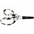 Kinderschere, L 13,5 cm, B 6,5 cm, Fußball, 1Stck [HOB-1023913]