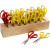 Kinderscheren mit Scherenhalter, L 12,5 cm, runde Spitze, 1Set [HOB-11227]