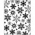 Präge-Schablone, D: 11x14 cm, Stärke: 2 mm, Schneeflocke, 1Stck [HOB-11751]