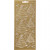 Sticker, Blatt 10x23 cm, Gold, Weihnachtsbäume, 1Bl. [HOB-170204]