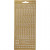 Sticker, Blatt 10x23 cm, Gold, Nummern, 1Bl. [HOB-170212]