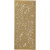 Sticker, Blatt 10x23 cm, Gold, Blätter, 1Bl. [HOB-170238]