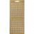 Sticker, Blatt 10x23 cm, Gold, Schneeflocken, 1Bl. [HOB-170242]