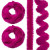 Chenille Fuchsia 5 mtr Ø 3cm (1 St) [IFS-22606]